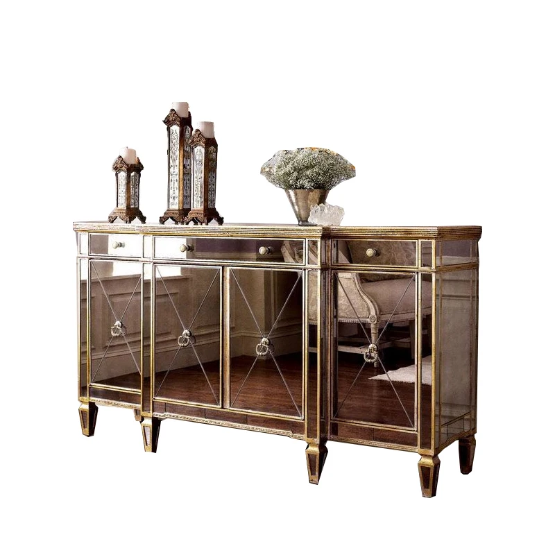 

Mirror side , chest cabinet, TV cabinet, living room side cabinet, European style foyer, entrance