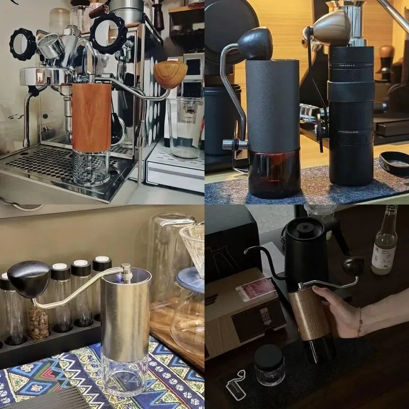 for Manual hand crank design Portable grinding core Adjustable grinding degree Home travel camping Desktop coffee bean