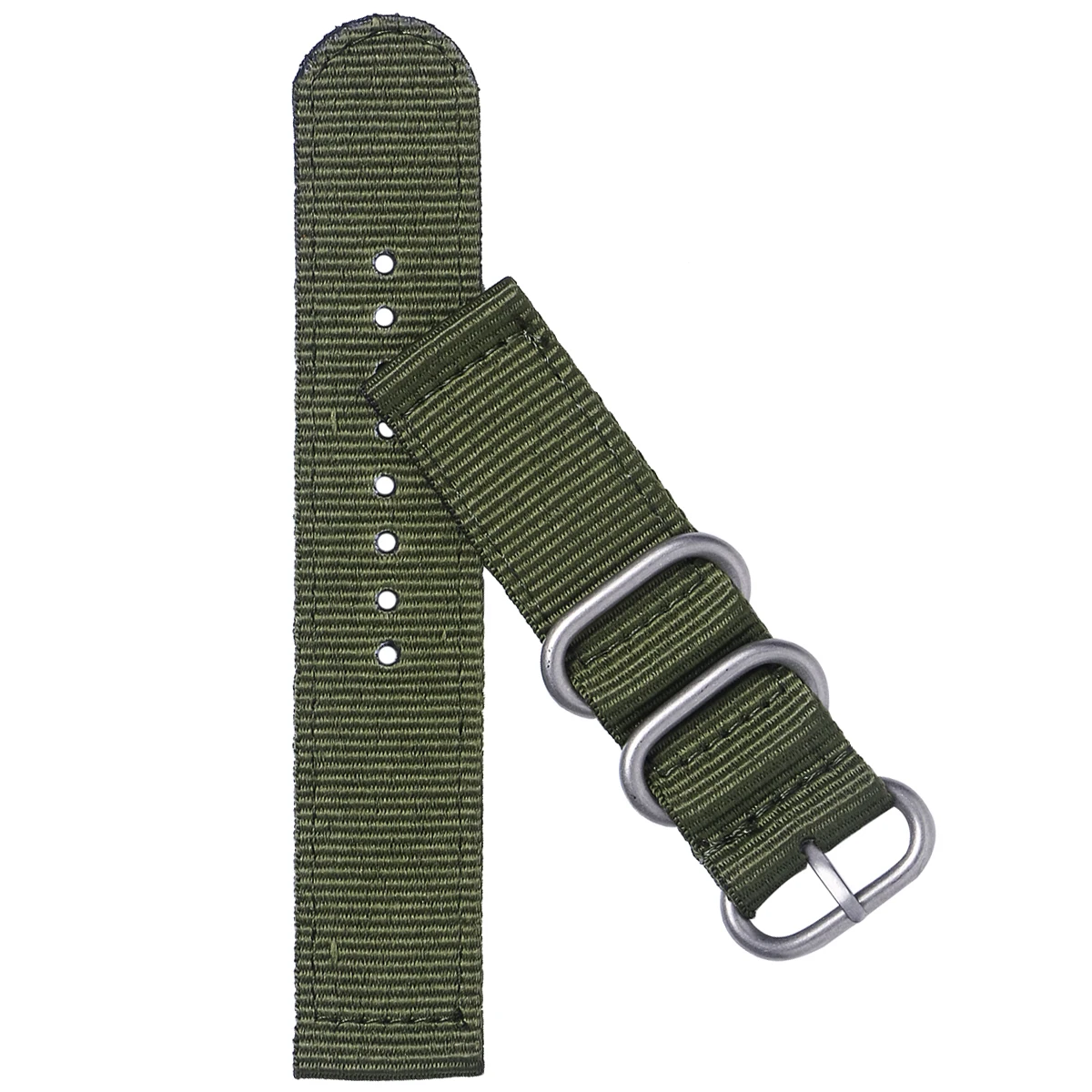 

Army Durable 24Mm Strap Straps Steel Band Clasp Fits Nylon Watch Nylon Watch Bands Straps Most Watches
