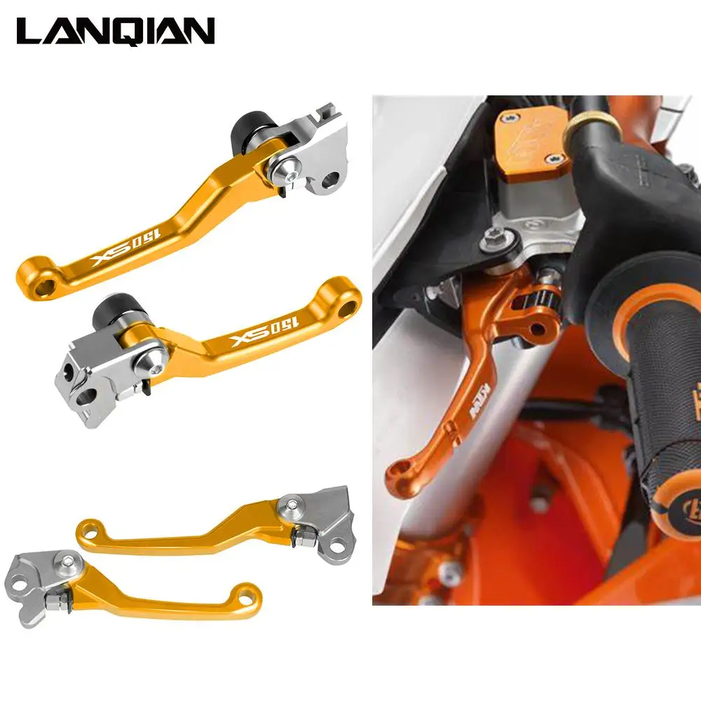 Motorcycle Dirt Pit Bike Motocross Pivot Brake Clutch Levers For 150SX 150XC 150XCW 2009-2018 2015 2016 2017