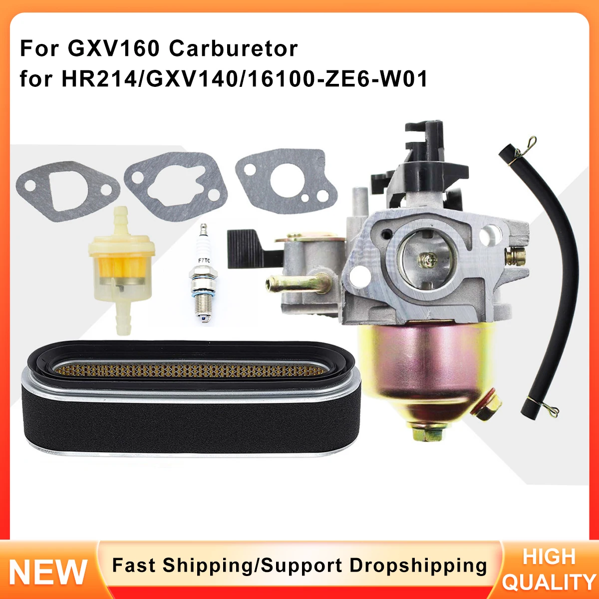 

Replacement Carburetor 16100-ZE6-W01 for Honda GXV160 GXV140 HR215 HR214 Lawn Mower