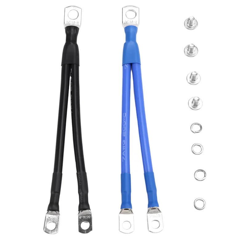 A98Z 1 Set Wire 7AWG Heatproof Soft Silica Gel Wire Cable With Copper Nose For BMS Battery Protetcion Board