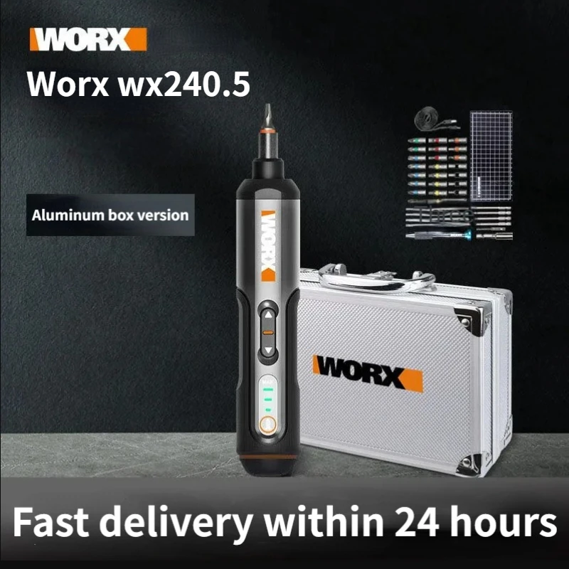 Worx 3.6V Cordless Electrical Screwdriver Set WX240.5 Electric Screwdrivers USB Rechargeable with 45 Bit Set Drill Power Tools