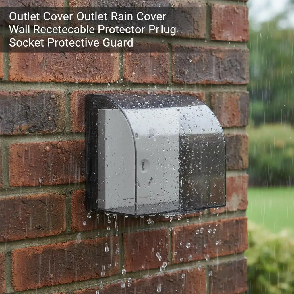 

Water Resistant Outlet Cover for 86-Type Sockets Transparent Socket Protector Guard Universal Design Home Office Hotel