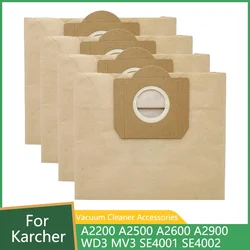 Paper Dust Bags For Karcher WD3 WD3300 MV3 SE4001 SE4002 6.959-130 A2200 A2500 A2600 A2900 Vacuum Cleaner Garbage Bags