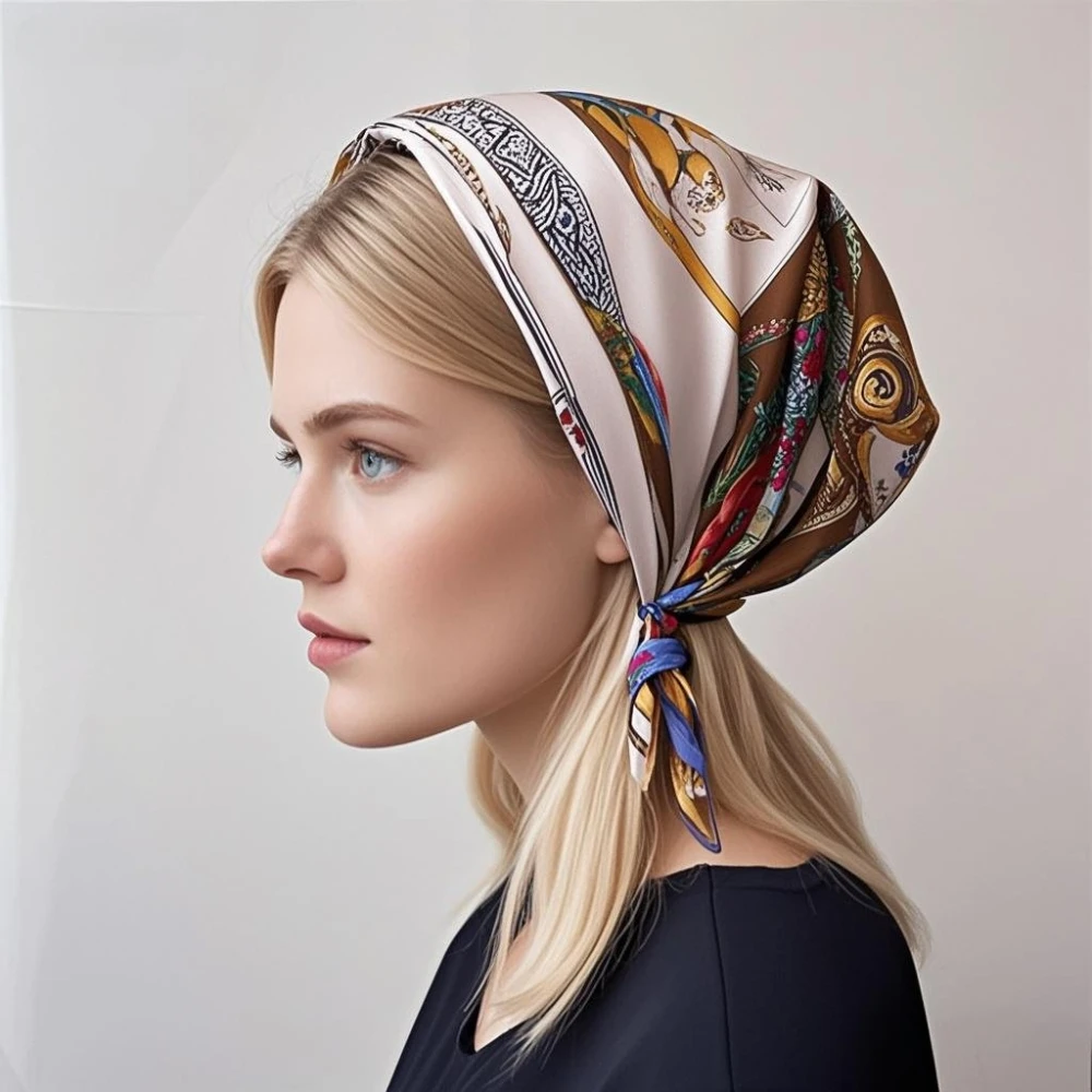 

68 см шарф с буквенным принтом G, женский осенне-зимний шарф из искусственного шелка, тонкие солнцезащитные и теплые шарфы-шали