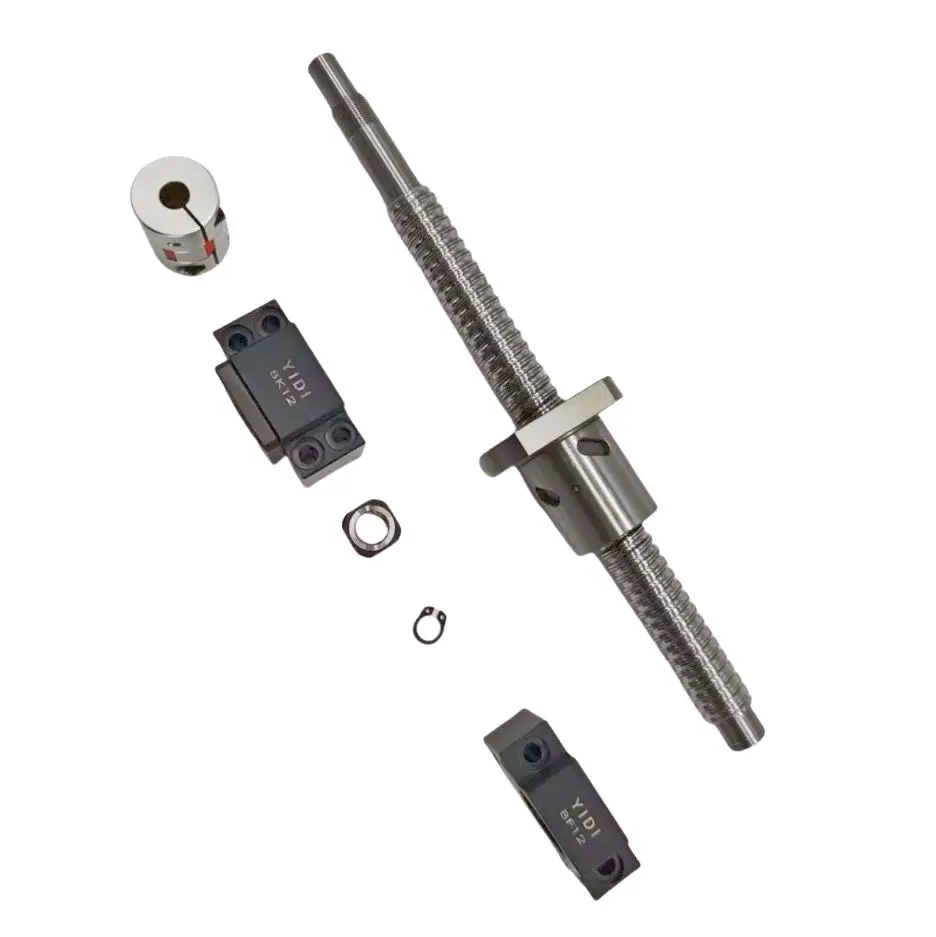 Heavy Load Ball Screw Machined 3205 2506 CNC Lead Screw Rotating Nut 20mm C7 C5 C3 C2 C1 C0 Ball Screw for CNC