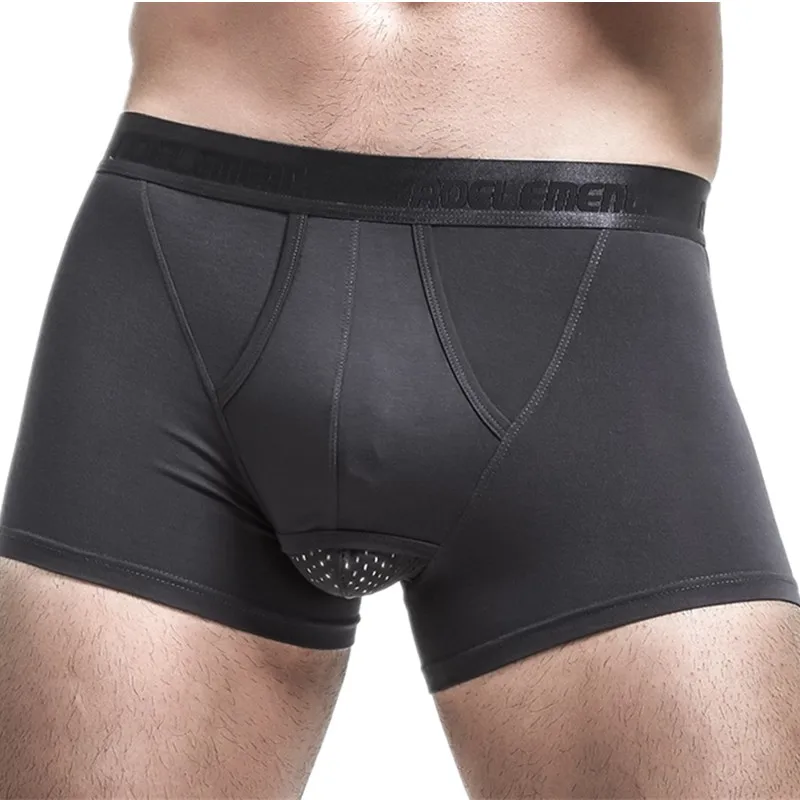 Ropa interior para hombre, Boxers de Modal, pantalones cortos para hombre, bragas push-up, bolsa de separación de balas transpirable, calzoncillos
