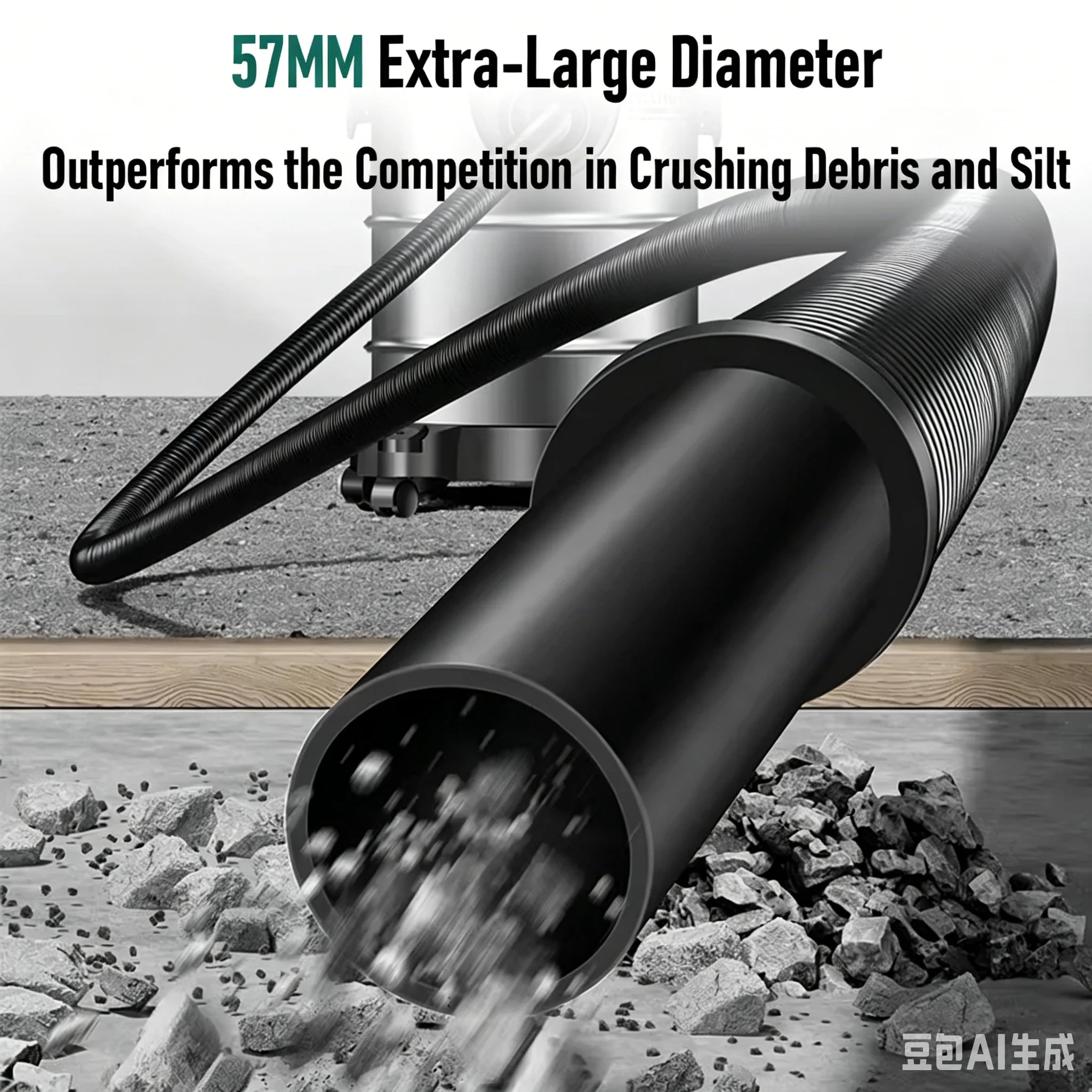 35L/48L Wet Dry Barrel Vacuum Cleaner Powerful Suction Stainless Steel Industrial Vacuum for Home, Renovation and Commercial