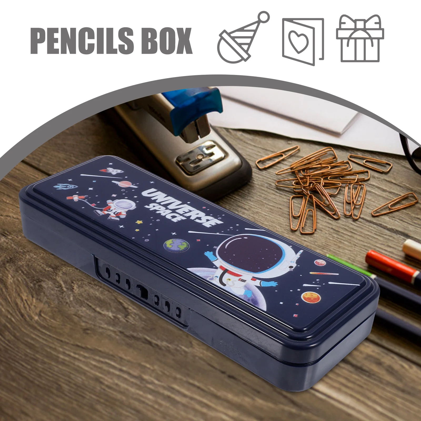 

Large Capacity Pencil Box Portable Stationery Organizer Multi-Function Storage Container For School Office Supplies Student