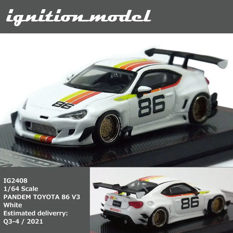 IG 1:64 Scale PANDEM Rocket Rabbit 86 V3 Widebody Alloy Car Model
