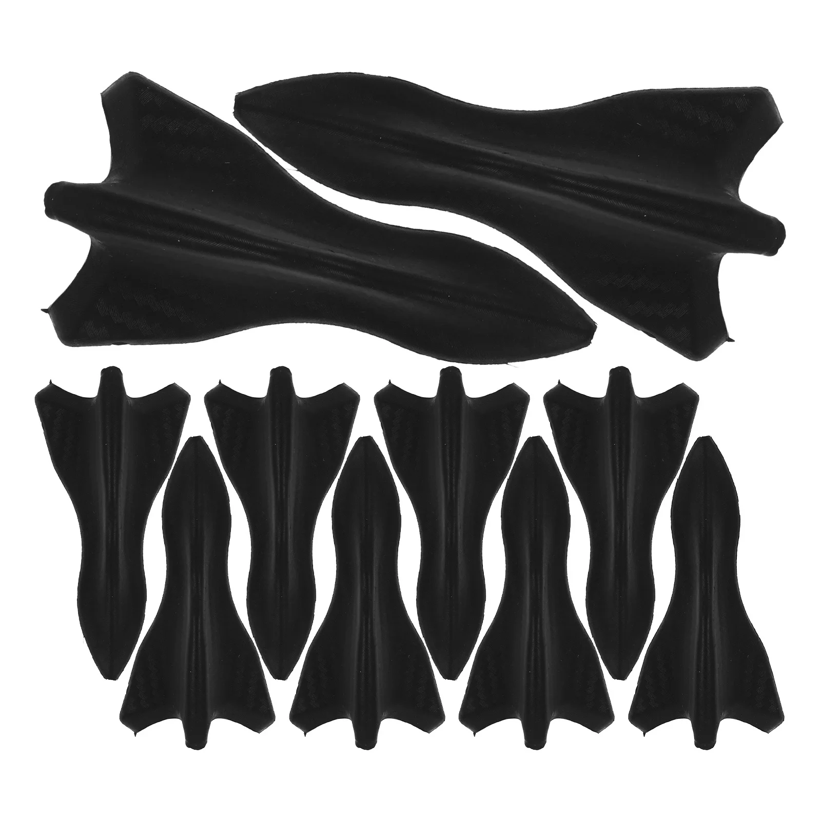 

10Pcs Car Roof Shark Fin Decor ABS Material Resistant Fade Auto Exterior Decoration Vehicle Roof Ornament Car Antenna Topper