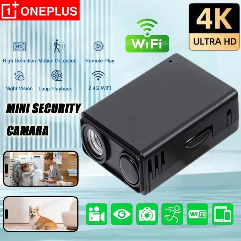 

Oneplus 4K Mini Security Camera WiFi Monitor & Remote Motion Detecting Surveillance Security Protection Indoor Surveillance Cam