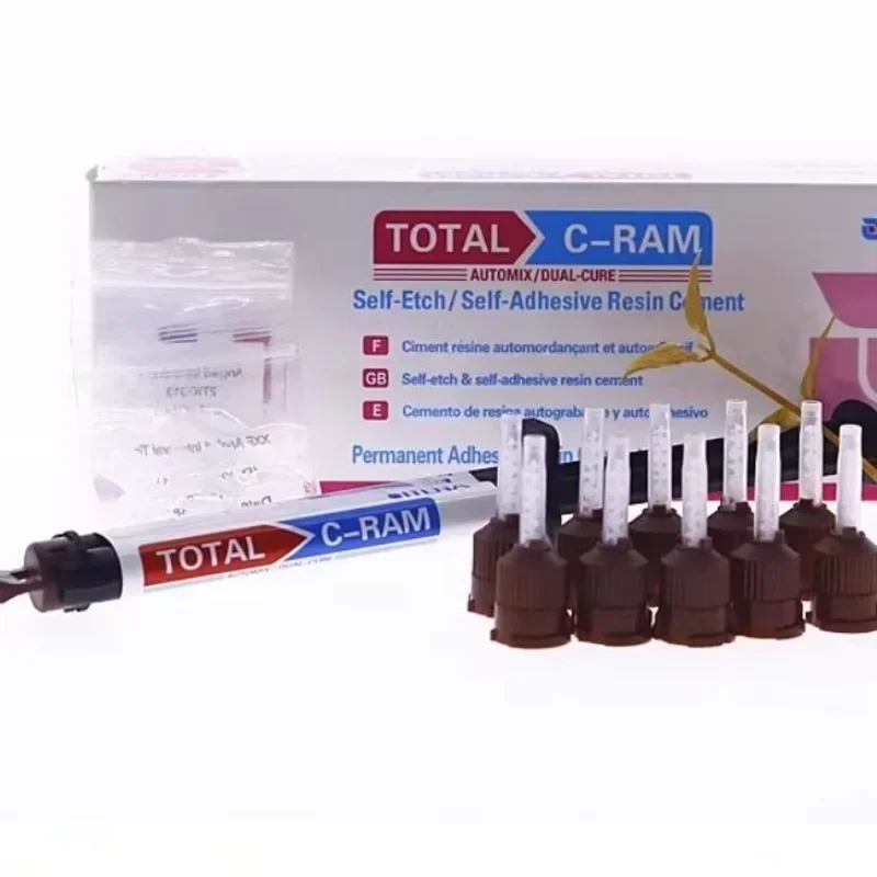 

Dentistry Double Solidification Resin 8g/Pcs Self-adhesive All Porcelain Crown Embedding Cement Glue Universal Anti Acid Tools