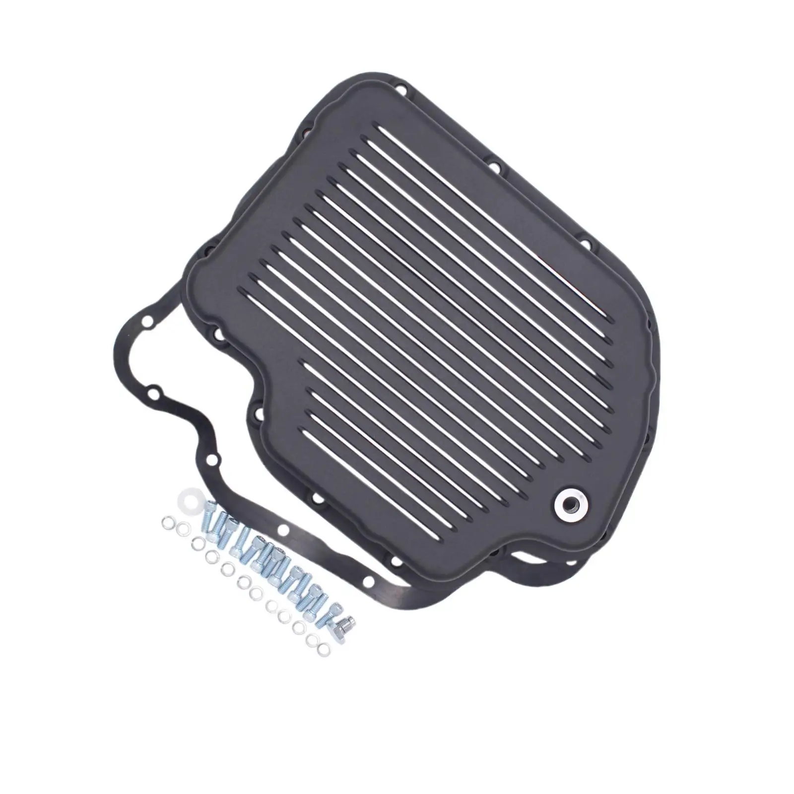 

Автоматическая коробка передач, алюминиевый поддон КПП, черный, для Chevrolet GM 400 TH400, для модернизации и ремонта