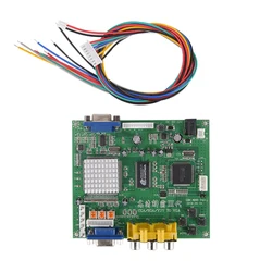 1Set Screen Display Bilingual (English and Chinese) Arcade Game RGB/CGA/EGA/YUV to VGA HD Video Converter Board HD9800/GBS8200
