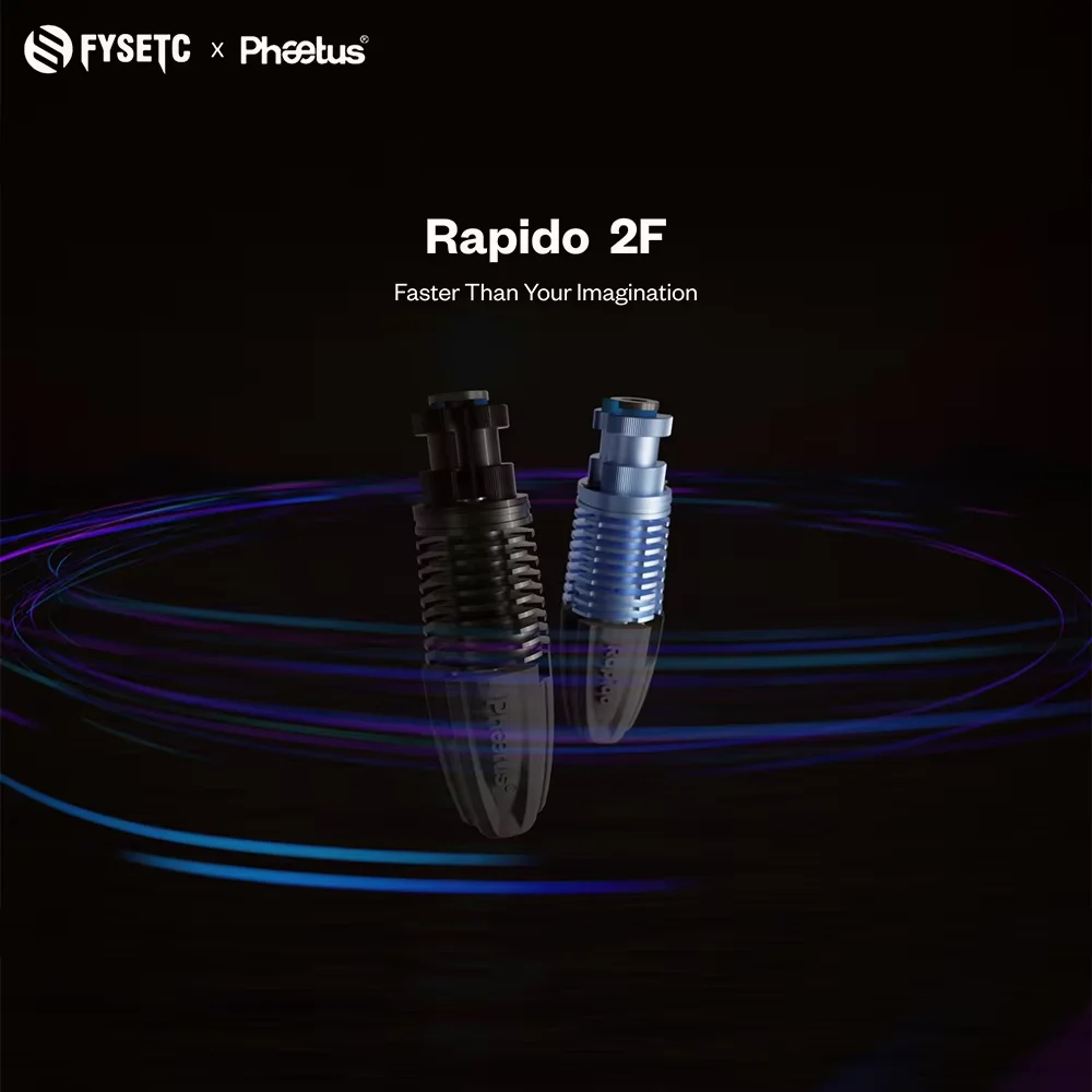 

Для Phaetus Rapido 2F Hotend 1,75 мм высокоэффективный нагревательный элемент, быстрая печать, детали 3D-принтера ﻿