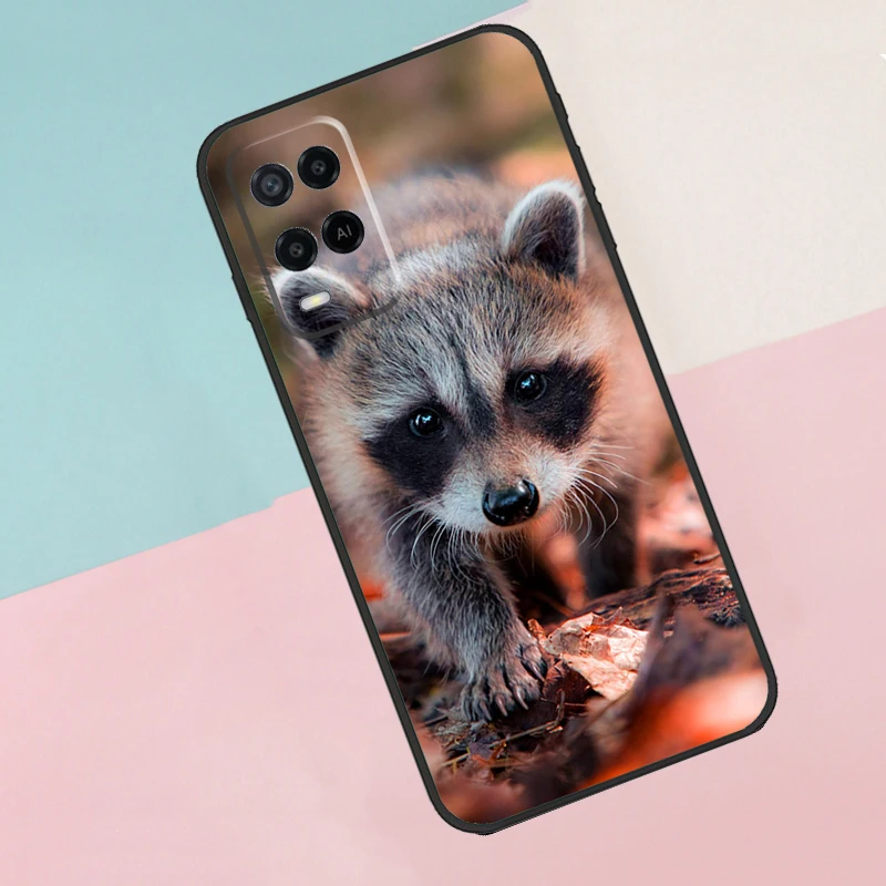 Raccoon Case For OPPO A15 A16 A52 A72 A54 A74 A94 A3S A5S A83 A91 A93 A5 A9 A31 A53 2020 Cover image 4