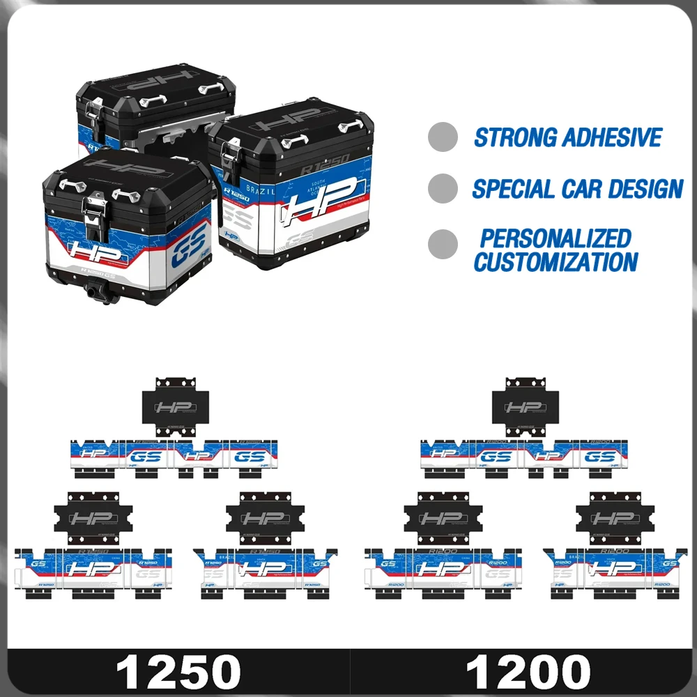 

For BMW Panier Aluminum Box R1200GS R1250GS Adventure HP 2004-2022 Motorcycle Sticker Rear Box Combination Protective Sticker