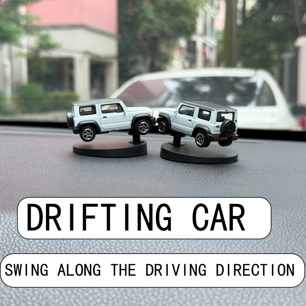 

1PCS Car Drift Rotating Ornaments Auto Dashboard Turning Racing Model Deco Car individuality Center Console Decoration For JIMNY