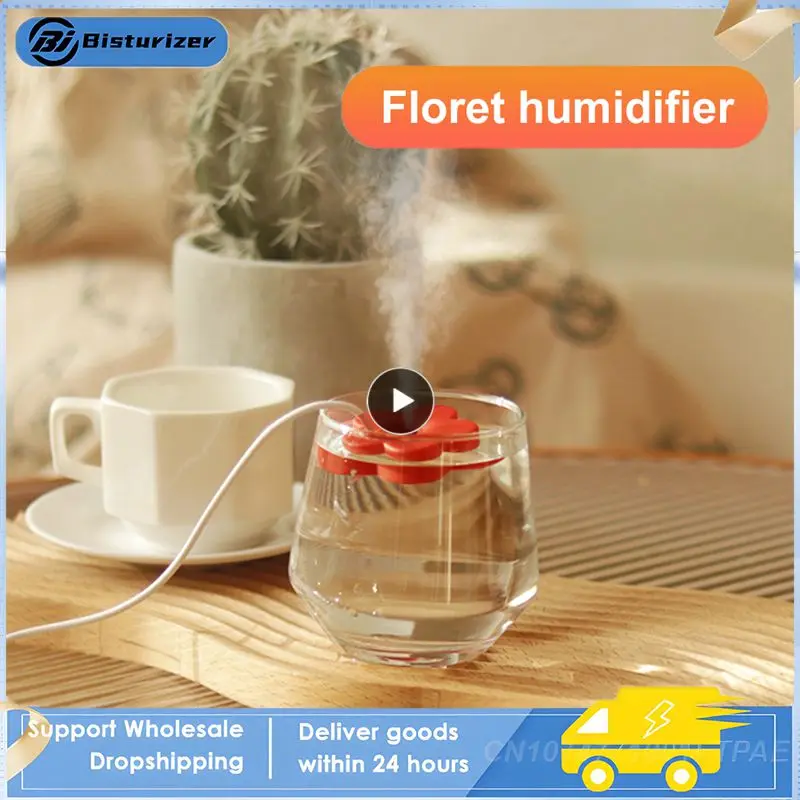 

1/2PCS Mini Air Humidifier Ultrasonic Aromatherapy Diffusers Mini Sprayer Fogger Mist Maker Portable Home Humidificador Purifier