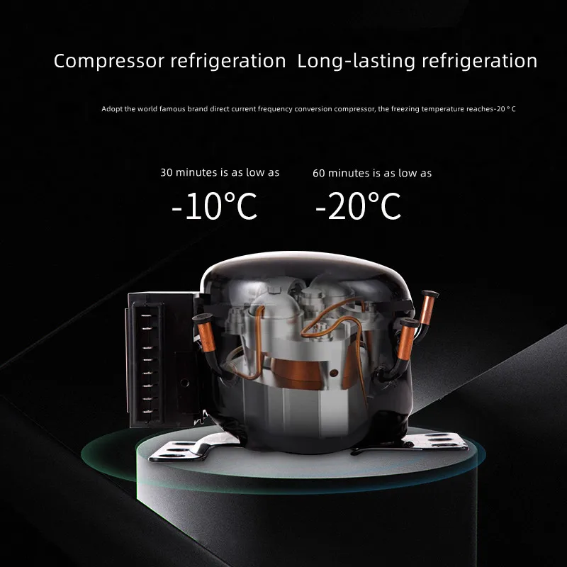 Kompresor kulkas 25L lemari es mini kulkas 12V24V lemari es mini-freezer untuk truk
