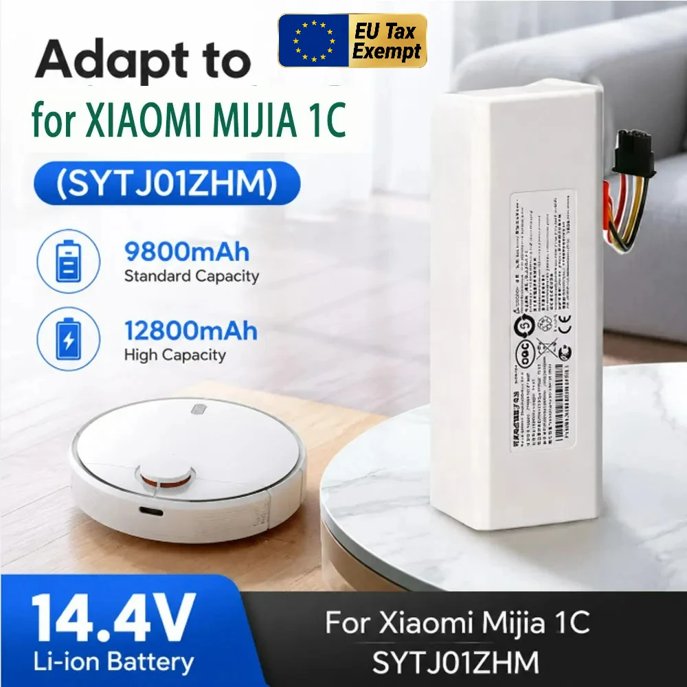 NUOVA Batteria 14.4V 9800mAh P1904-4S1P-MM per Xiaomi Mijia 1C STYTJ01ZHM Robot Aspirapolvere e Lavapavimenti Accessori Batteria