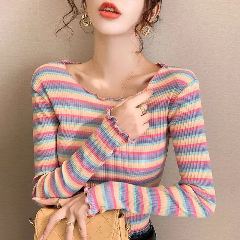 

Хлопковая футболка с длинным рукавом для женщин, удобная, дышащая, повседневная, модная, на весну, лето, осень, женский топ