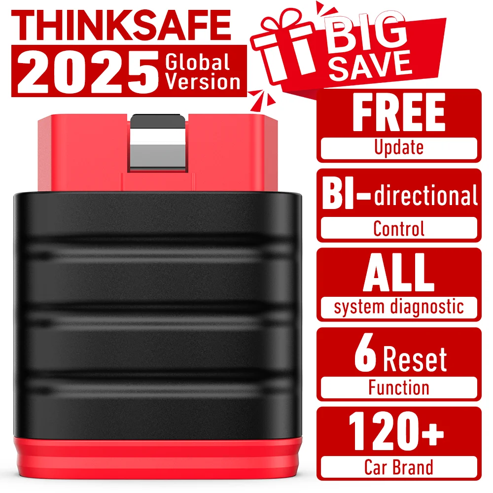 

Thinkcar Thinksafe OBD2 Bluetooth сканер считыватель автомобильных кодов 5, полная система сброса OBD 2, инструменты автоматического диагностического сканирования PK Thinkdiag
