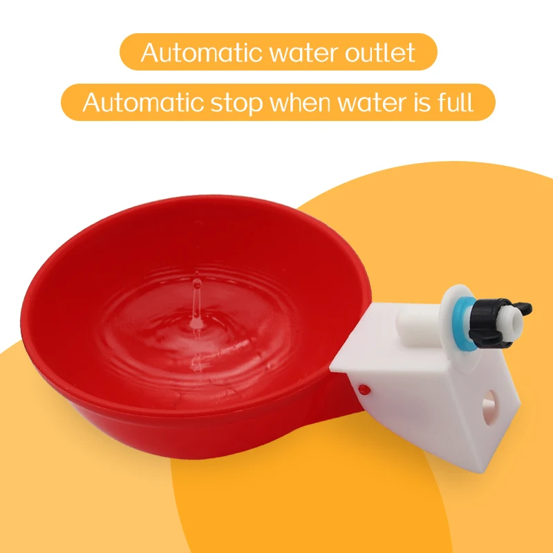 

5-50 Pcs New Water Bowl Automatic Chicken Goose Duck Drinking Bowl Chicken Water Cup Waterer Bowl Farm Poultry Drinking Bowls