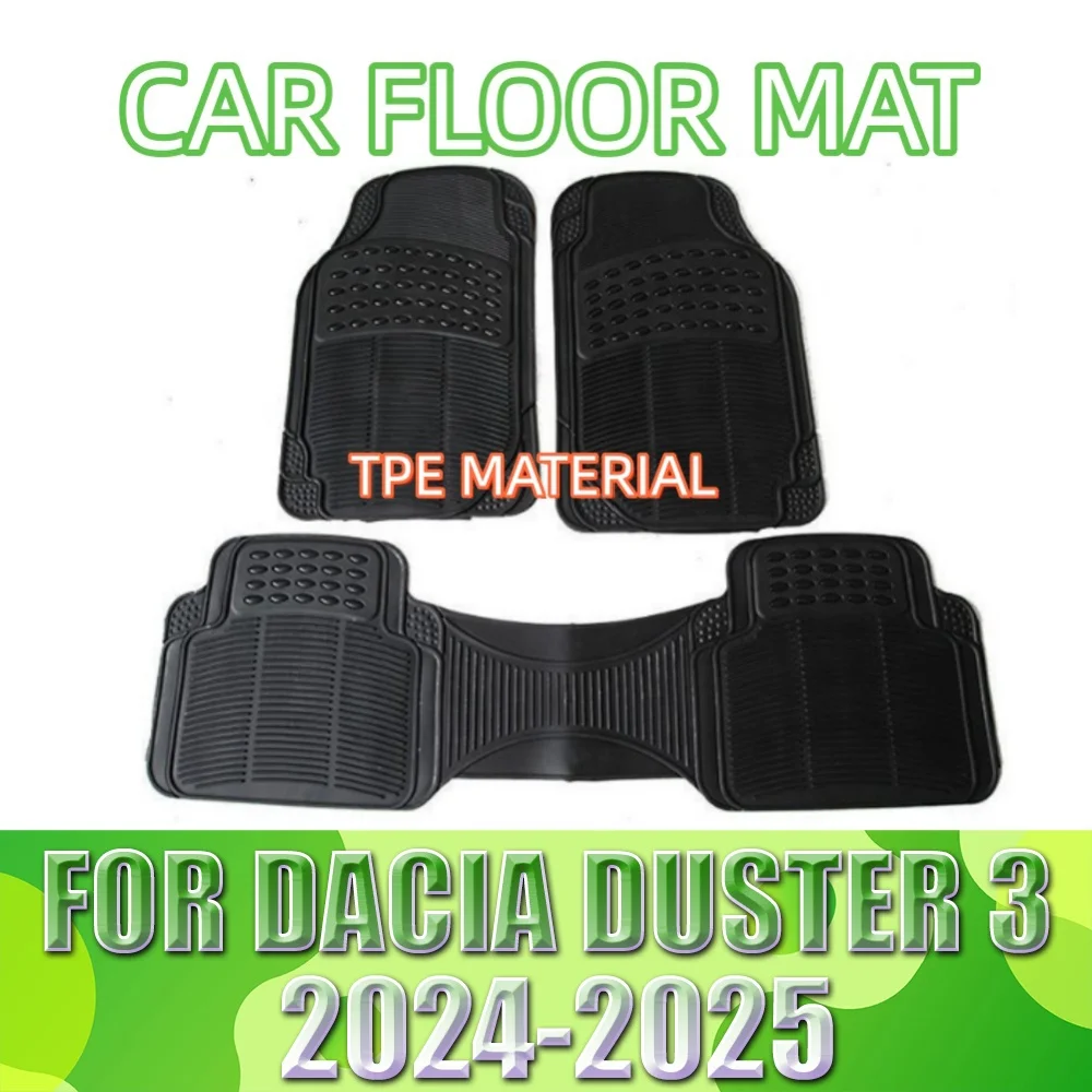 Tpe Material Car Floor Mats FOR Dacia Duster 3 2024-2025 Waterproof And Slip-Resistant, Durable And Stain-Resistant.
