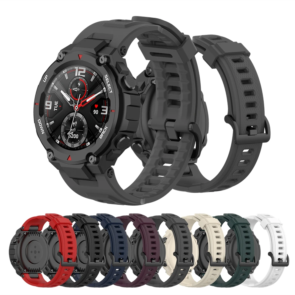 

Silicone Band For Huami Amazfit T-Rex Replacement Strap For Xiaomi Amazfit T-REX Pro Smart Watch Bracelet Soft Sport Wrist Strap