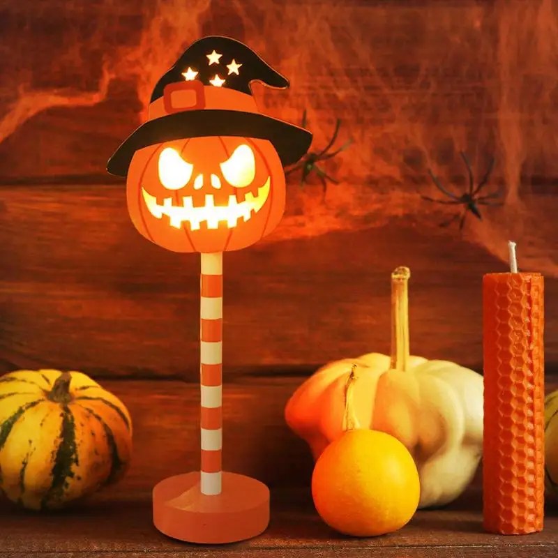 Lampka nocna z dyni Lampka nocna z duchami Halloween Światła LED Halloween Wystrój kuchni Odpinane lampki z dyni na Święto Dziękczynienia