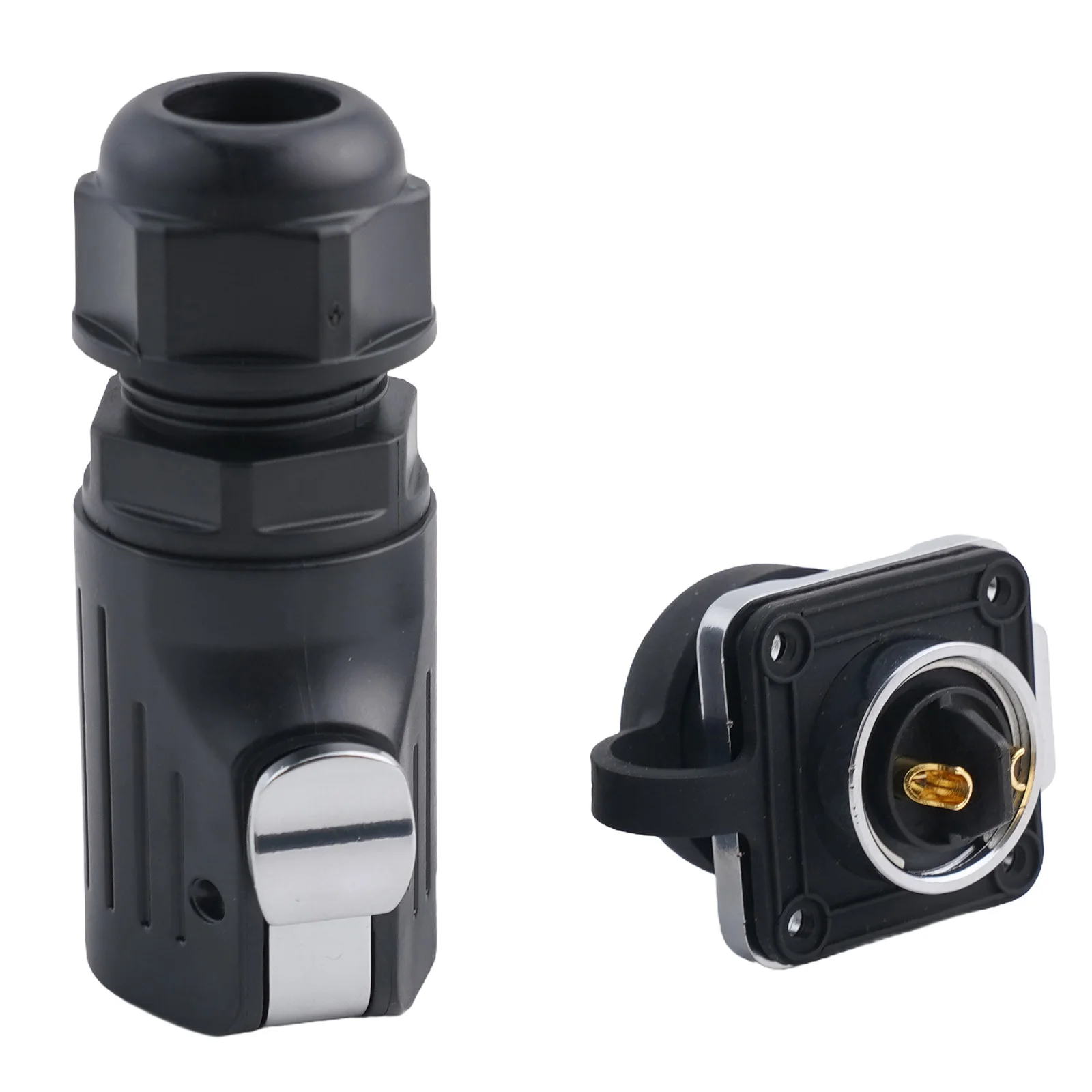 35.7x38mm Industrial Waterproof Connector PBT Plastic Copper Alloy Male Female Socket for versatile Applications