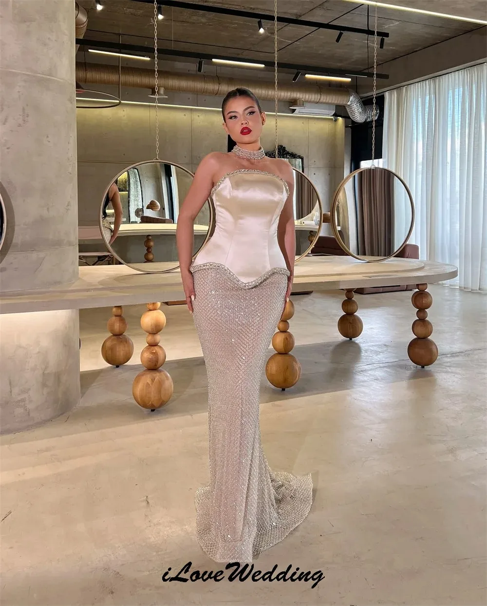

Dusty Pink Strapless Prom Dresse 2025 Elegant Evening Dresses Mermaid Party Dress For Women Formal Gowns Sweep Train Customized