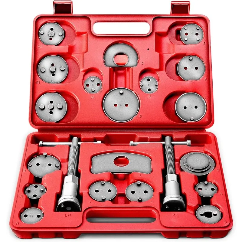 

22PCS Car Brake Pad Tool Brake Caliper Piston Tool Separator Replacement Piston Rewind Disassemble Repair Hand Tool Kits