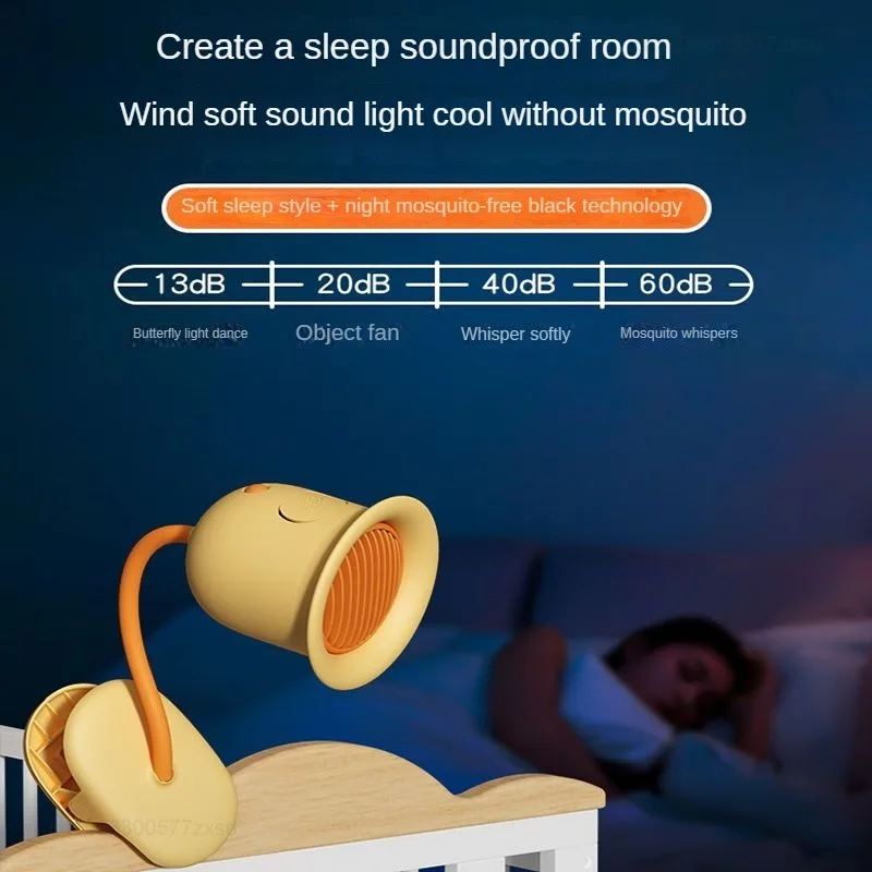 Nuovo Xiaomi SOTHING passeggino ventilatore ricaricabile USB senza lama tavolo silenzioso all'aperto passeggino portatile per bambini tipo Clip piccolo ventilatore