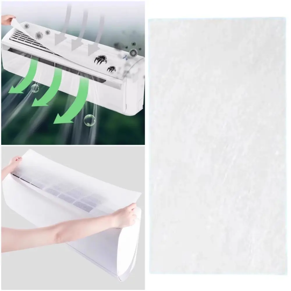5PCS/Pack Universal Disposable Air Conditioning Filter Pad White Anti-dust Air Conditioning Inlet Filter Sheet Rectangle