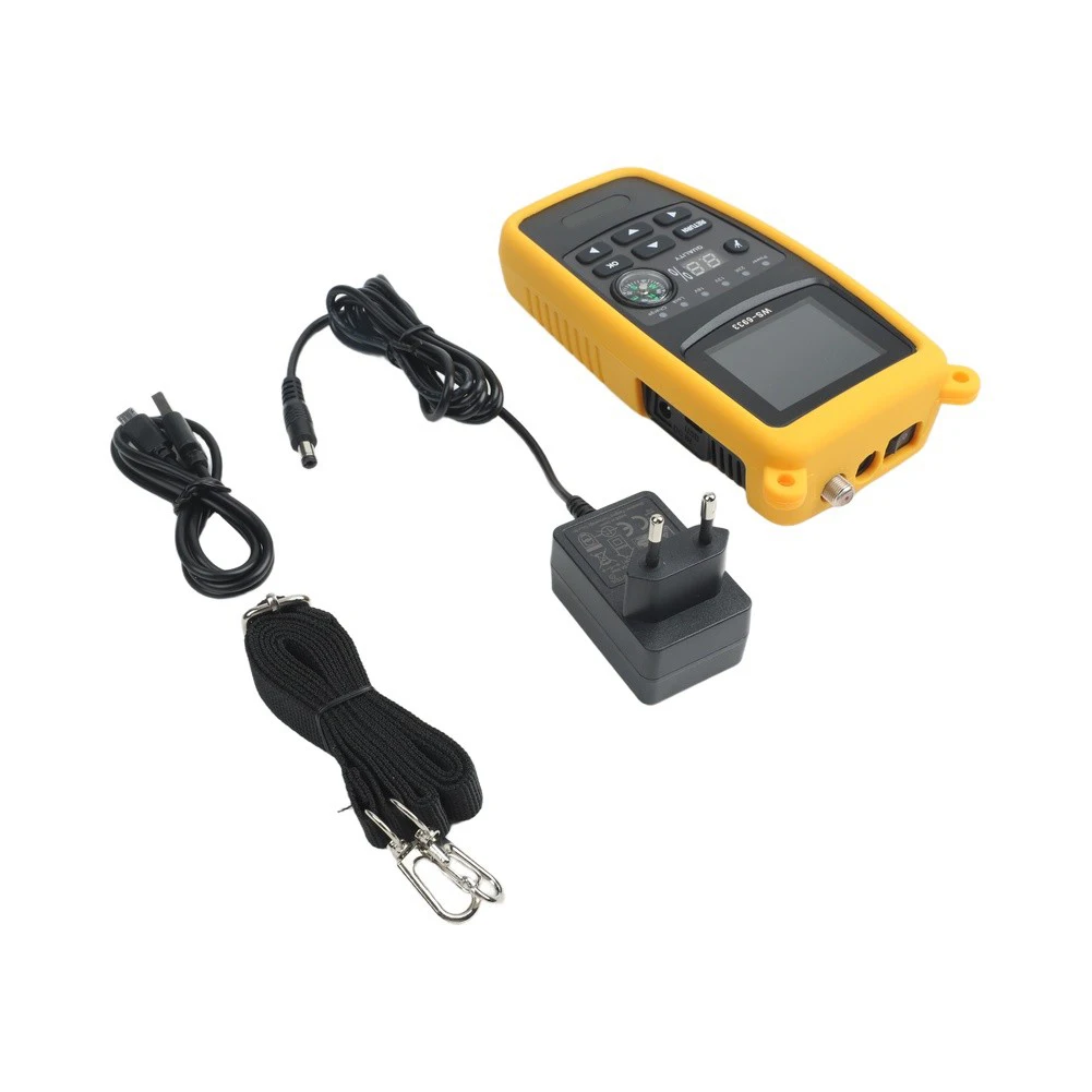 WS6933 DVB-S2 Digital For Satellite Finder Meter 2.1 Inch LCD Signal Strength Quality BER Tester For FTA Band Installation Tool