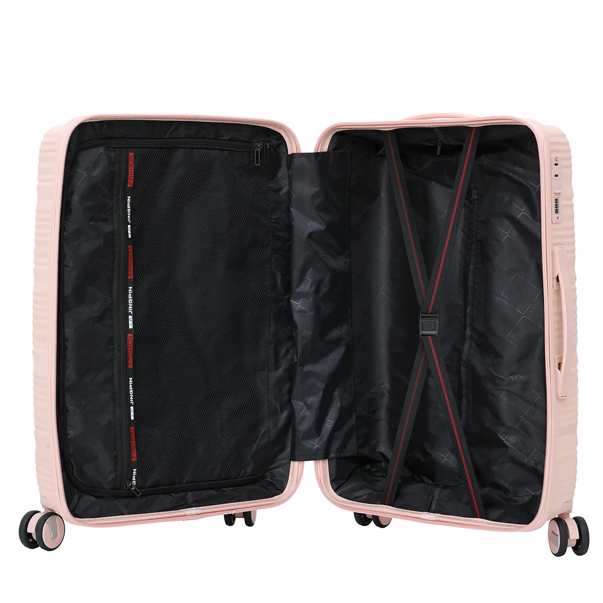 Ensemble de bagages à roulettes avec mot de passe, valise à roulettes, sacs de voyage à la mode, 13 ", 20", 24/28 ", 4 pièces