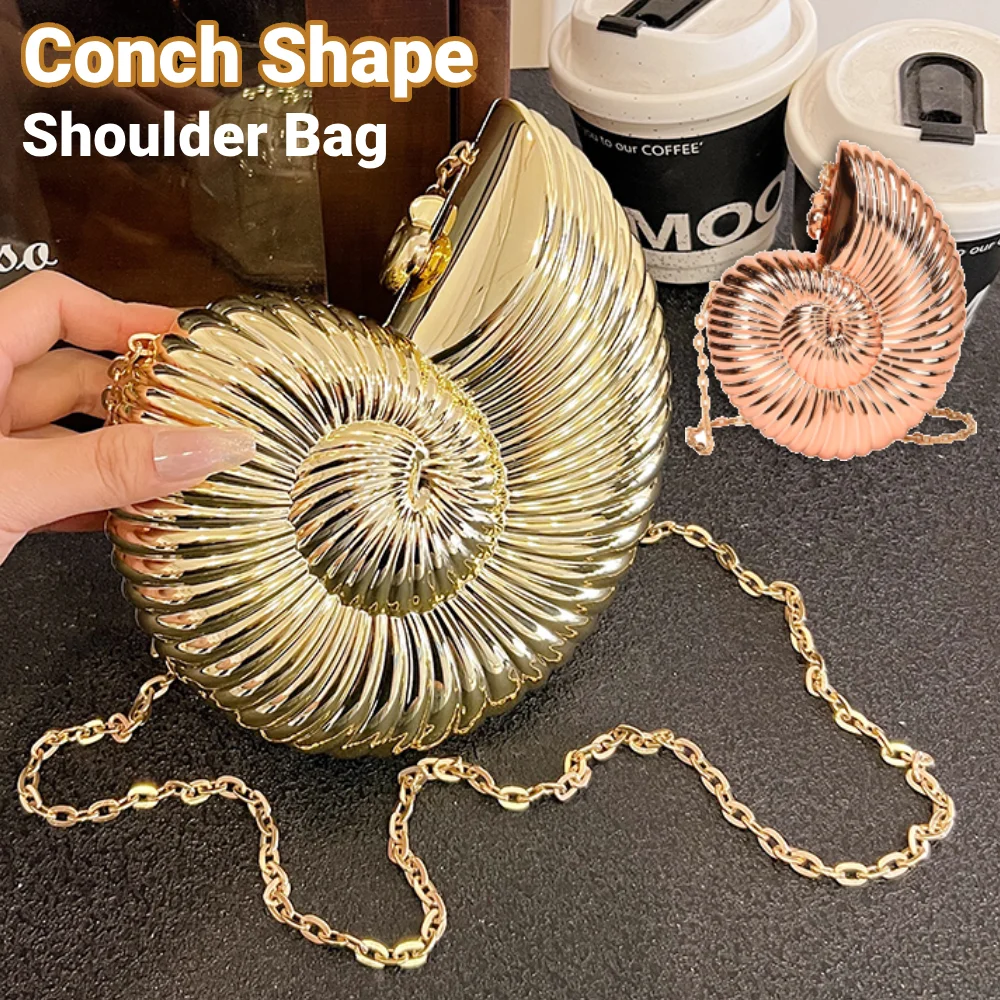 Tas Malam Bentuk Kerang Akrilik, Tas Selempang Stylish, Tas Selempang Crossbody Stylish, Tas Clutch Unik untuk Wanita dan Gadis