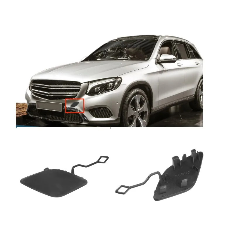 1PC 2538850022 W253 Front Bumper Trailer Cover for 16-19 Year Mercedes Benz GLC Class