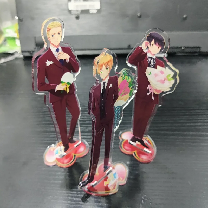 Hot Anime Hetalia: Axis Powers Figures AMERICA FRANCE RUSSIA Acrylic Stands Model Plate Desk Decor Prop Valentine Style Gift