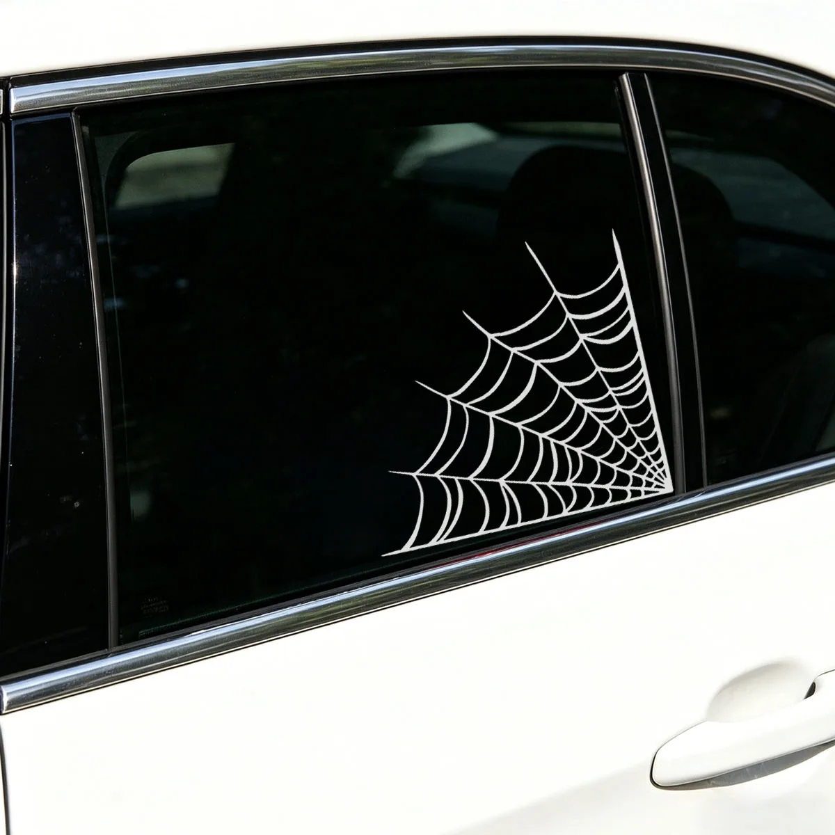 Corner spider web spider pattern, Halloween decoration, suitable for outdoor, car decoration, Halloween decoration