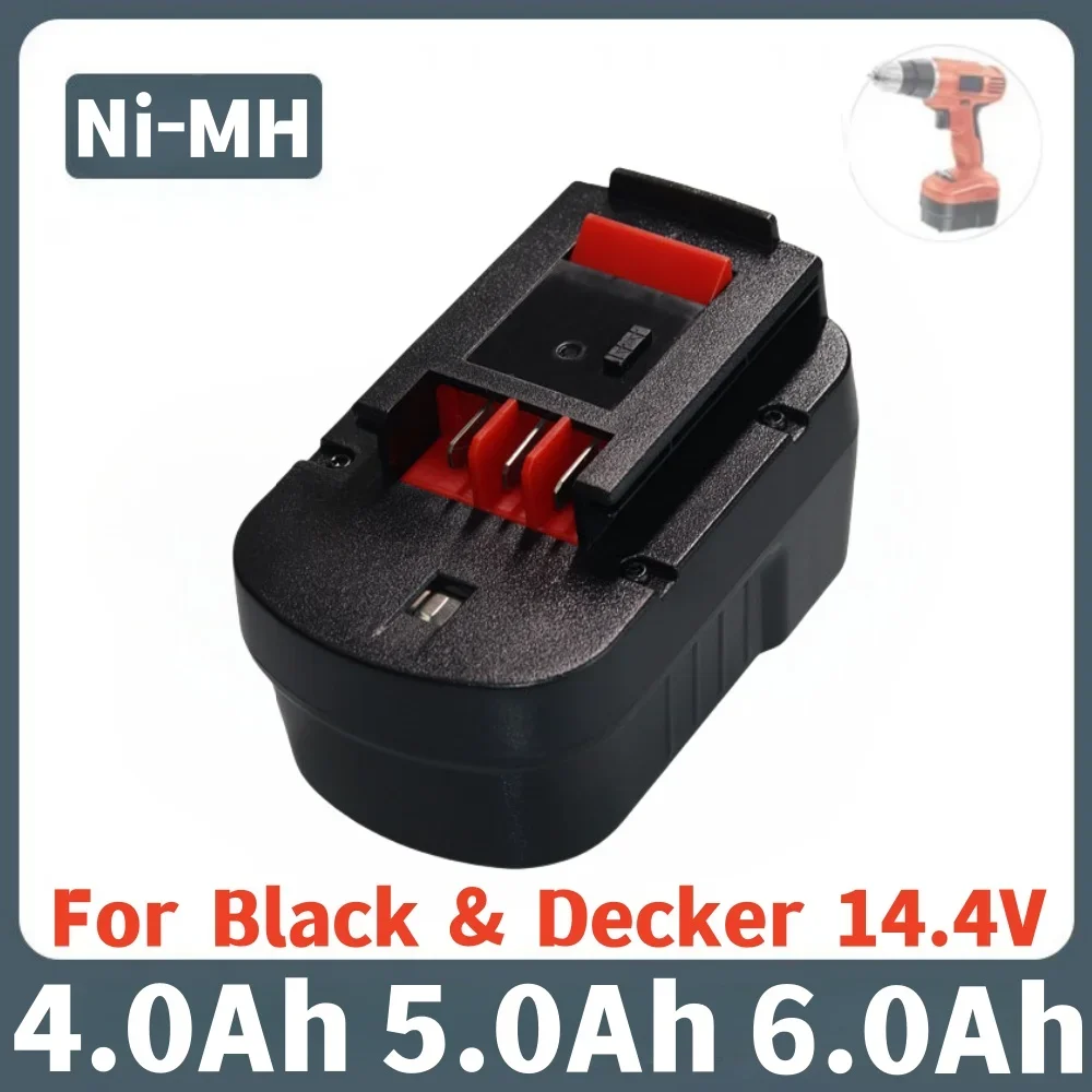 

Ni-MH 14.4V Battery 4000/5000/6000mAh For Black & Decker A18 A1718 A18NH HPB18 HPB18-OPE FS1800CS FS1800D FS180 FS18ID