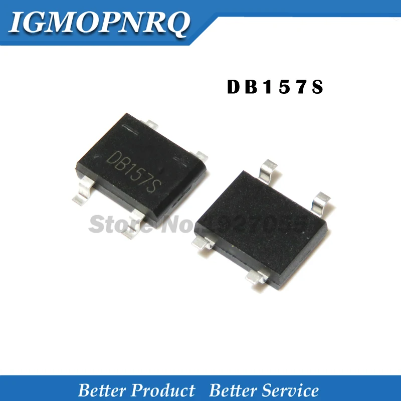 10PCS DB157S DB157 2A 1000V SO Bridge Rectifiers 1.5A 700V New