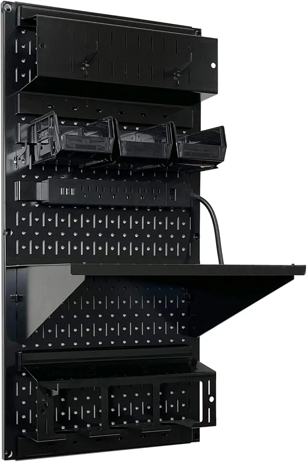 Kit Organizer per attrezzi elettrici per il controllo della parete supporto per trapano a batteria Rack per stazione di ricarica 16 "x 32" organizzazione per pannelli forati in metallo