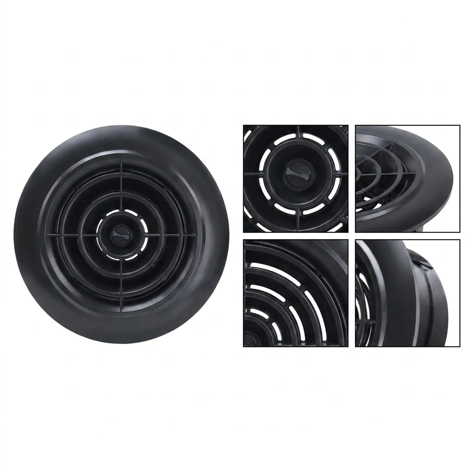 ABS Rotary Louver Duct Vent Grille for Ceiling Installation Adjustable Airflow Control for Efficient Ventilation