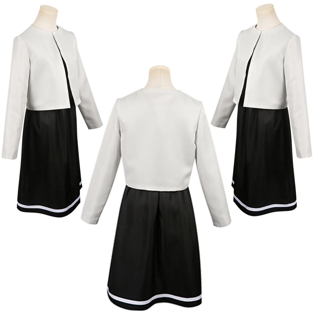 Fujino Ayumu Cosplay Vrouwen Jurk Kostuum Anime Look Vermomming Terug Outfits Vrouwelijke Rolleplay Sockings Jas Halloween Meisjes Pakken