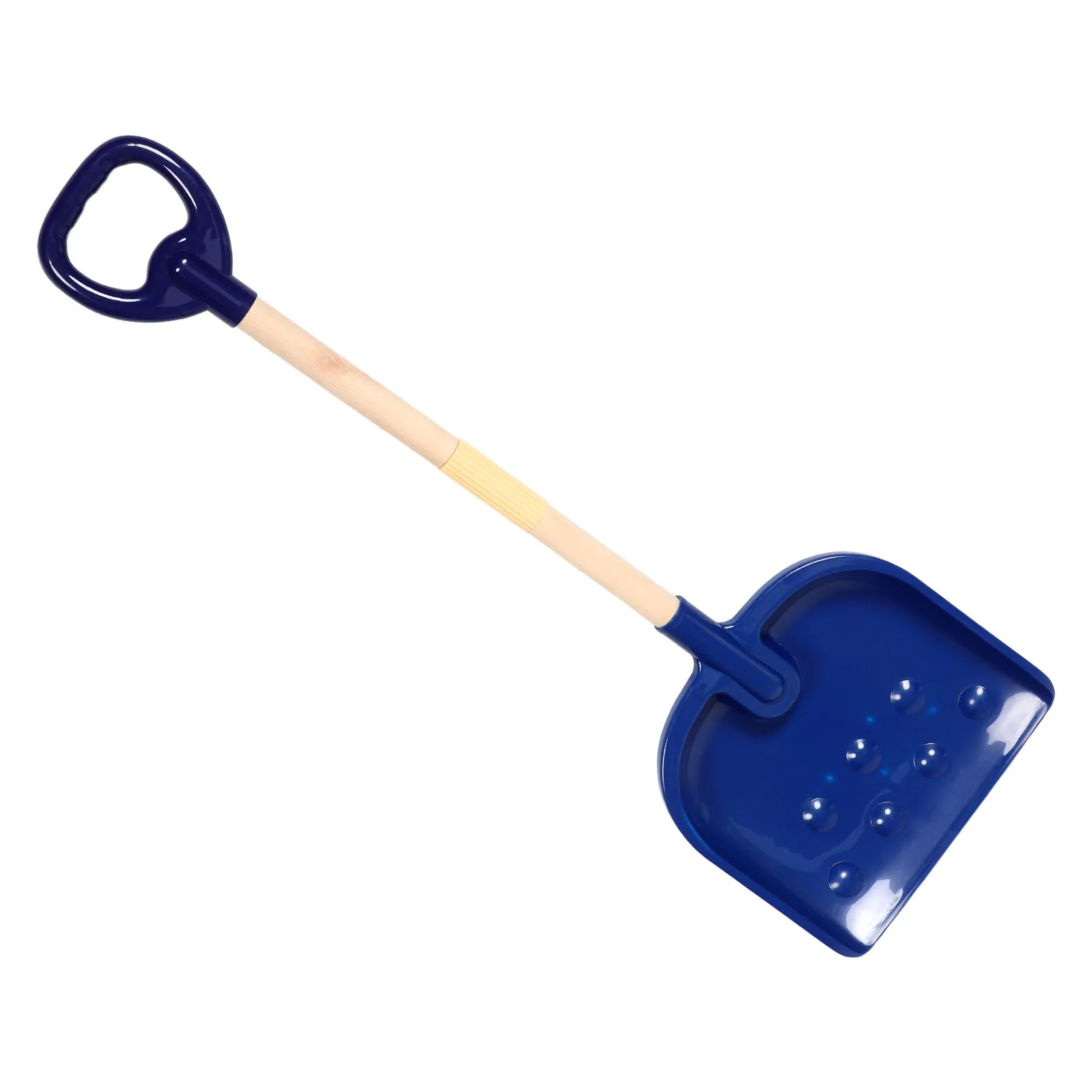 

Dark Blue Kids Snow Shovel Thickened Plastic Detachable Handle Car Trunk Emergencies Driveways Snow Removal Outdoor Beach Sand